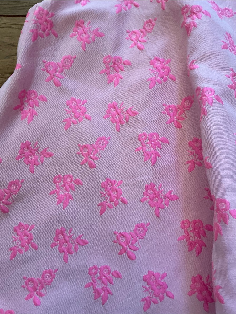 Janie and Jack Pink Floral Dress, White Collar, size 10 - Picture 2 of 7